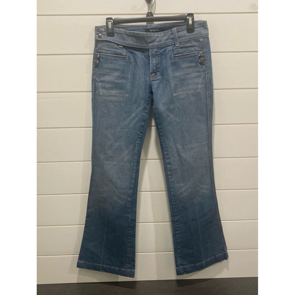Vintage Y2K Citizens of Humanity Low-Rise Distressed Bootcut Trouser Jeans-Sz 28